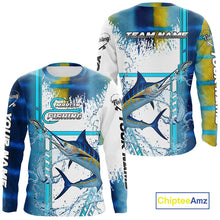 Load image into Gallery viewer, Blue Marlin fishing scales custom Marlin fishing team jerseys, Marlin offshore fishing apparel NQS10870