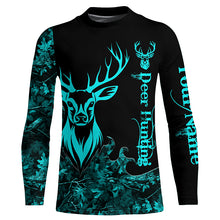 Load image into Gallery viewer, Deer Hunting serenity blue Camo Customize Name 3D All Over Printed Shirts Personalized Hunting gifts NQS2628