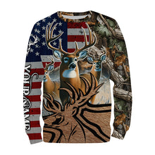 Load image into Gallery viewer, American Deer hunting camouflage shirt Customize Name 3D All Over Printed Shirts NQS1156