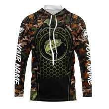 Load image into Gallery viewer, Bass Fishing camouflage UV protection quick dry Custom long sleeves fishing shirt NQS2640