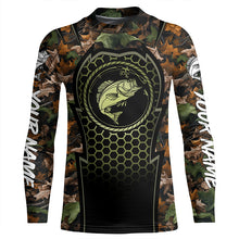 Load image into Gallery viewer, Bass Fishing camouflage UV protection quick dry Custom long sleeves fishing shirt NQS2640