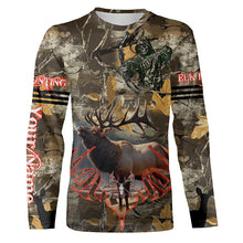 Load image into Gallery viewer, Elk Hunting Camo Grim Reaper Bow Hunting Archery Custom Name 3D All over print shirts NQS722