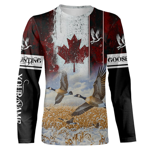 Canada Goose hunting Customize Name 3D All Over Printed Shirts Personalized Waterfowl Hunting gifts NQS851