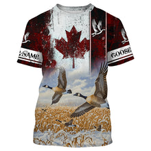 Load image into Gallery viewer, Canada Goose hunting Customize Name 3D All Over Printed Shirts Personalized Waterfowl Hunting gifts NQS851