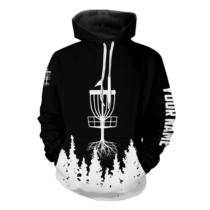 Black and White Golf Hoodies custom name disc golf hoodies jerseys NQS9195