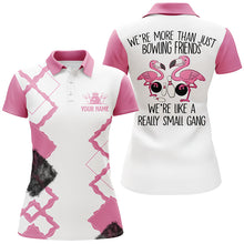 Load image into Gallery viewer, Custom Pink bowling shirt for women – personalized team jersey front view