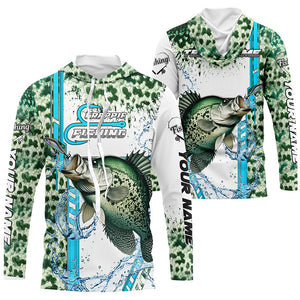 Crappie fishing green scales custom Crappie fishing team jerseys, Crappie fishing apparel NQS8745