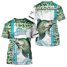 Load image into Gallery viewer, Crappie fishing green scales custom Crappie fishing team jerseys, Crappie fishing apparel NQS8745