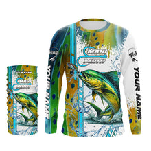 Load image into Gallery viewer, Mahi Mahi fishing green scales custom Mahi mahi fishing team jerseys, Dorado fishing apparel NQS8747