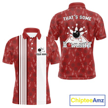Load image into Gallery viewer, Customized Retro Bowling Team Shirts For Men That's some bowshit Funny Bowling Pattern Jerseys| Red NQS11509