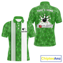 Load image into Gallery viewer, Custom Retro Bowling Team Shirts For Men That's some bowshit Funny Bowling Pattern Jerseys | Green NQS11511