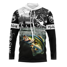 Load image into Gallery viewer, Largemouth Bass fishing custom performance fishing shirt, bass fishing jerseys NQS625