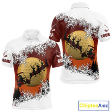 Load image into Gallery viewer, Christmas Golf Polo Shirts For Men Custom Mens Golf Outfit, Christmas Golf Gifts NQS10926