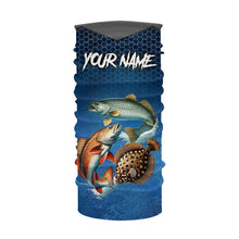 Load image into Gallery viewer, Blue Texas Slam fishing Custom performance long sleeve team Redfish, Trout, Flounder fishing shirt NQS9239