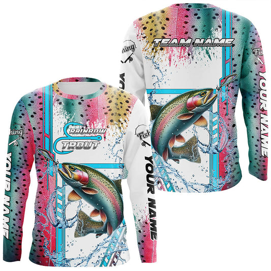 Rainbow Trout fishing scales custom Rainbow Trout fishing team jerseys, Rainbow Trout fishing apparel NQS9017