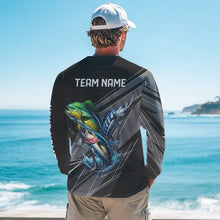 Load image into Gallery viewer, Personalized Black camo Mahi-mahi, Wahoo, Tuna Offshore slam Fishing Jerseys Long Sleeve Fishing Shirt NQS9752