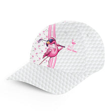 Load image into Gallery viewer, Funny Golfer hat custom pink and white flamingo pattern golf sun hats, unique golf gifts NQS9758
