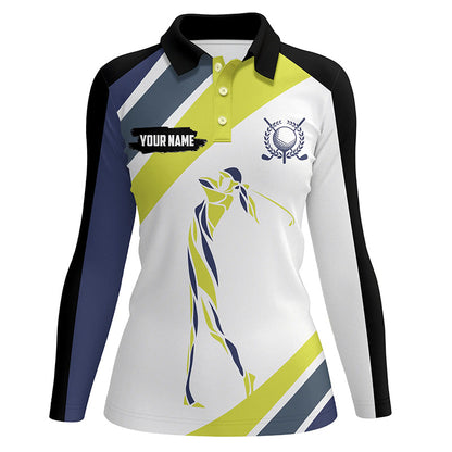 Womens golf polo shirts custom sport golf attire for women, golfing gifts for ladies NQS7533