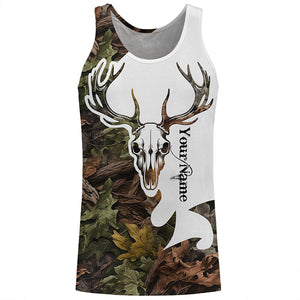 Deer skull reaper hunting big game camouflage hunting clothes Customize 3D All Over Printed Shirts NQS1044