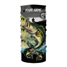 Load image into Gallery viewer, Largemouth Bass fishing green scales customize performance long sleeves Fishing shirts, fishing gifts NQS4793