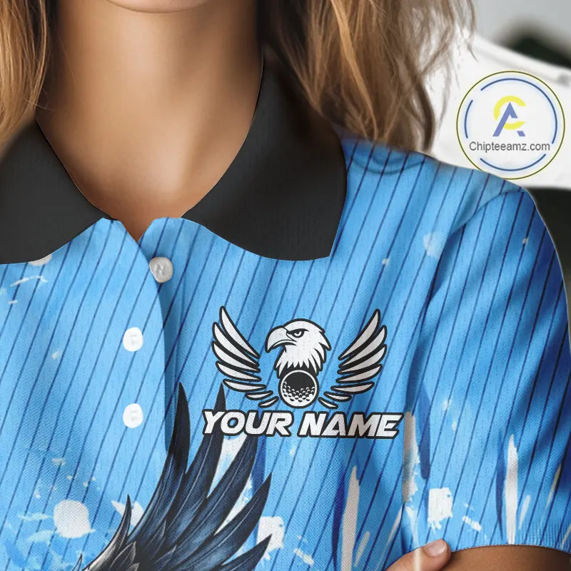 Blue Eagle Women's Golf Polo Shirts Custom Team Ladies Golf Outfit, Gift For Golf Lovers NQS11340