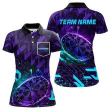 Load image into Gallery viewer, Women Darts shirts Custom purple blue Darts Team Jerseys Darts gifts NQS9449