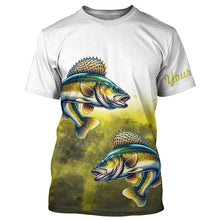 Load image into Gallery viewer, Walleye Fishing custom UV protection Fishing shirts, Walleye fishing jerseys NQS649