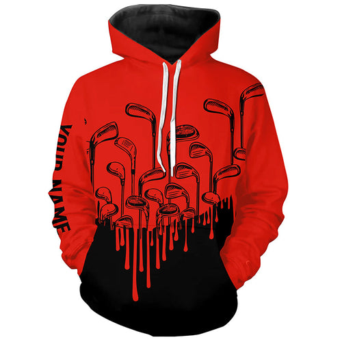 Red and black golf clubs Golf Hoodies custom golf attire for men women NQS8585