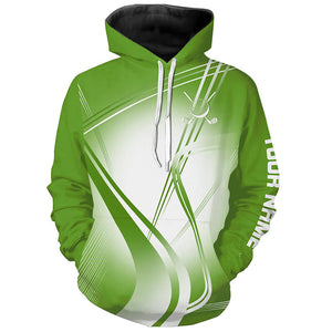 Green Golf Hoodies Custom Name Golf Hoodies Personalized Golfer Gifts NQS9079