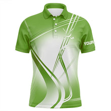 Load image into Gallery viewer, Green Mens Golf Polo Shirts Custom Name Golf Shirts For Men Personalized Golfer Gifts NQS9079