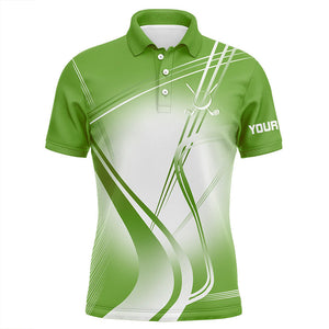 Green Mens Golf Polo Shirts Custom Name Golf Shirts For Men Personalized Golfer Gifts NQS9079