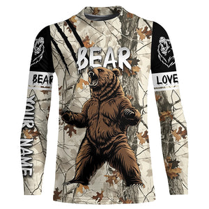 Bear hunter big game hunting camouflage Customize 3D All Over Printed Shirts, Bear hunting apparel NQS4007