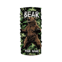 Load image into Gallery viewer, Bear hunter big game hunting green camouflage Customize Name 3D All Over Printed Shirts NQS4008