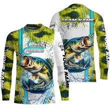 Load image into Gallery viewer, Largemouth bass fishing Green scales custom Bass fishing team jerseys fishing apparel NQS8603