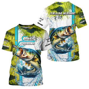 Largemouth bass fishing Green scales custom Bass fishing team jerseys fishing apparel NQS8603