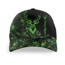 Load image into Gallery viewer, Deer hunting green camo hunters Custom camo hunting hats, deer hunter hat NQS4018