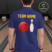 Load image into Gallery viewer, Personalized Yellow and Blue Retro Bowling Shirts For Men custom vintage bowling team jerseys NQS11165