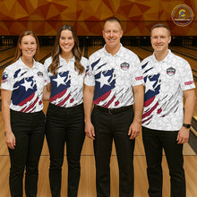 Load image into Gallery viewer, Personalized Texas Flag Camo Bowling Shirts For Men Custom patriotic Texas Bowling Team Jerseys NQS11173