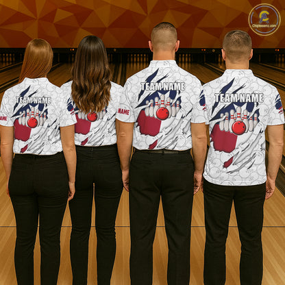 Personalized Texas Flag Camo Bowling Shirts For Women Custom patriotic Texas Bowling Team Jerseys NQS11173