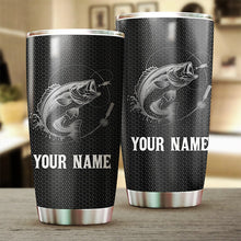 Load image into Gallery viewer, 1PC Largemouth bass fishing Stainless Steel Tumbler Cup customize name bass fishing tumbler NQS3151