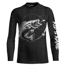 Load image into Gallery viewer, Largemouth bass fishing Custom name fishing jersey, Bass fishing shirts with hood NQS3152