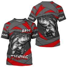 Load image into Gallery viewer, Largemouth Bass Fishing Jerseys Custom name  Bass Fishing Shirts for Team, personalized fishing gifts NQS7840