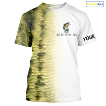 Load image into Gallery viewer, Personalized Green Scales Performance Bass Fishing Shirts, custom Bass fishing tournament jerseys NQS10238