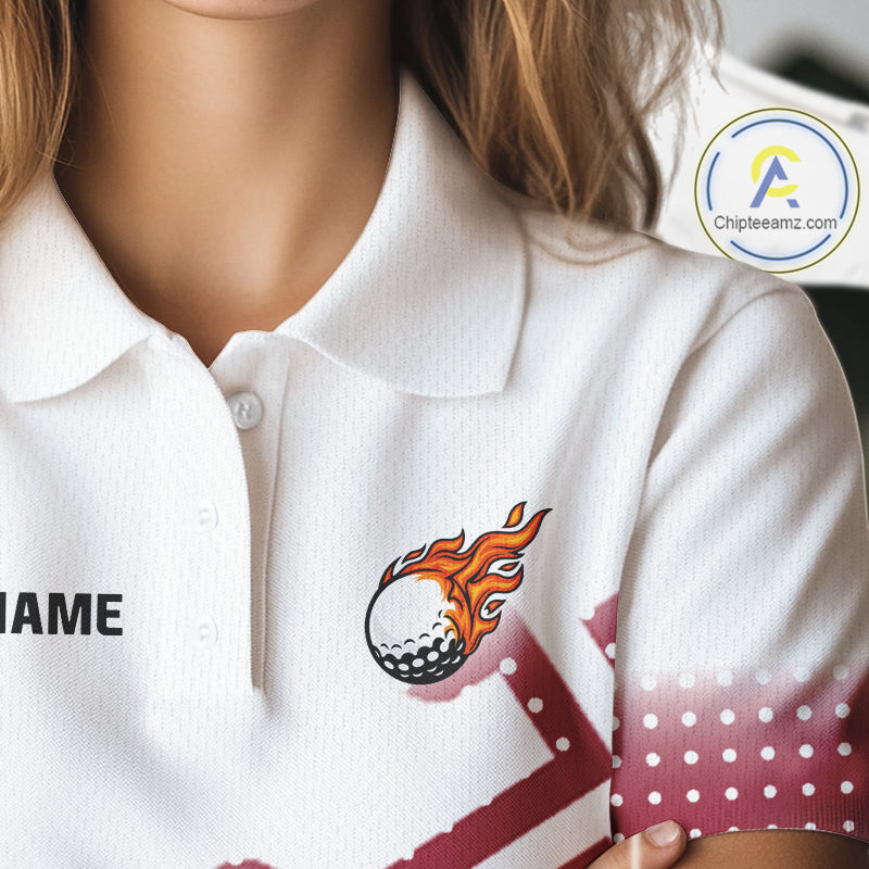 Maryland Flag Women golf polo shirt Custom patriotic golf outfit for ladies NQS10105
