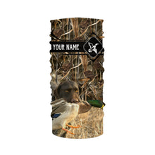 Load image into Gallery viewer, Duck Hunting with German Wirehaired Pointer waterfowl camo Shirts, Personalized Duck Hunting Gifts FSD3726