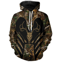 Load image into Gallery viewer, Bow Hunting Deer camouflage Custom Name all over print Shirts, Personalized Hunting Clothes for Men FSD459