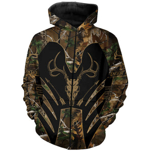 Bow Hunting Deer camouflage Custom Name all over print Shirts, Personalized Hunting Clothes for Men FSD459