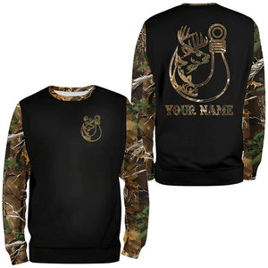 Hunting and Fishing camouflage symbol custom name all over print Shirts Personalized gift FSD4579