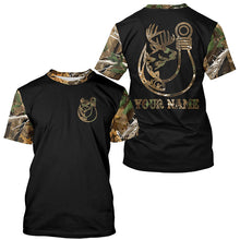 Load image into Gallery viewer, Hunting and Fishing camouflage symbol custom name all over print Shirts Personalized gift FSD4579