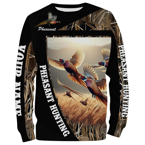 Pheasant Hunting Camo Custom name Shirts, Pheasant hunting shirt, Gifts for hunters FSD208